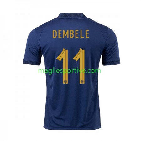 Completo Calcio Francia Dembele 11 Divisa Prima Mondiali 2022